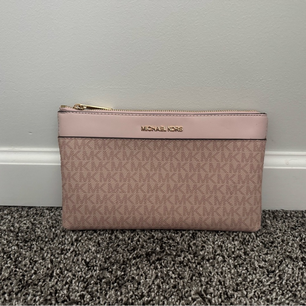 Michael Kors Pink and Cream Laptop Bag Set - Picture 3 of 9